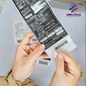 Étiquettes de codes-barres autocollantes à prix fabricant, autocollants personnalisés, étanches, échantillon gratuit, OEM/ODM, taille et forme personnalisées, en vrac du Vietnam - Product Image 4