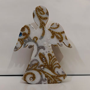 anges en bois, anges en résine époxy, anges avec des ailes - Product Image 1