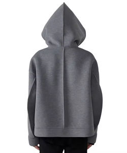 Precio de fábrica: Sudaderas con capucha de algodón grueso, extragrandes, con cremallera, estilo hip hop de invierno, personalizadas, con capucha tipo sombrero de mago, cortas y de corte holgado. Fabricantes. - Product Image 3