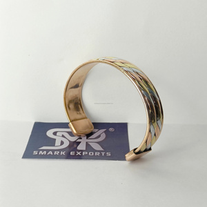 Bracelet magnétique en cuivre pur de style japonais Energinox, bienfaits pour la santé, vente en gros, bijoux pour l'arthrite - Product Image 4