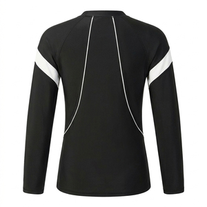 Mens <b>Compression</b> Jersey Full Zip Long Sleeve Rash Guard Slim Fit Moisture Wicking Breathable Printed Sports Set - Product Image 2