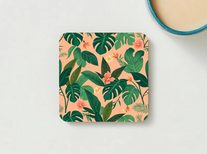 Tapis en bois vintage à motif feuille de palmier, réutilisables, résistants à la chaleur, écologiques, vert, jaune, turquoise, accessoires de table NEHA ENTERPRISES - Product Image 6