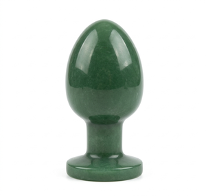 High quality Dark green aventurine Vaginal Egg Healing Crystal Yoni Egg Women Kegel Exercise Natural Gemstone Crystal Wholesale - Product Image 3