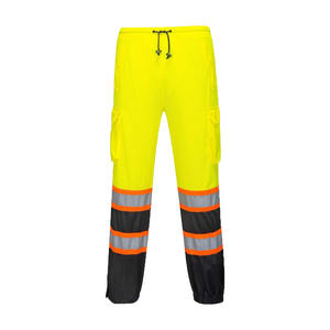 Camisetas de Seguridad Impermeables y Transpirables de Alta Visibilidad Personalizadas OEM para Hombre - Estilo Hip Hop de Corte Largo - Product Image 1