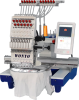 Pour Machine à broder informatisée à tête unique 12 aiguilles nouvelle taille de broderie automatique 600*400mm avec engrenage moteur