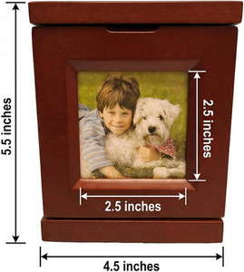 New Design Wooden Urn <b>Box</b> <b>For</b> Pet <b>Ashes</b> Wood Cremation Urns <b>For</b> Cat and Dog <b>Ashes</b> Funeral Urns - Product Image 2