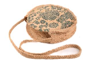 Sac bandoulière tendance 2026 en jute tressé pour femme, style bohème écologique, sac à main ouvert, idéal pour la plage, importé d'Inde, capacité 2,9 L - Product Image 5