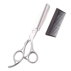 Ciseaux de barbier à bord biseauté et vis réglable, finition satinée, ciseaux Super Cut - Product Image 4