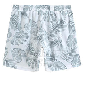 Short de bain homme personnalisé avec logo, taille mi-haute, anti-plis, imprimé, écologique, séchage rapide, confortable, en polyester/coton - Product Image 2