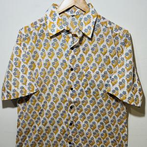 Camisa de Algodón Premium para Hombre |   Estampado Floral Hecho a Mano |   Ropa Étnica de Diseñador de Manga Larga - Product Image 4