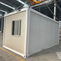 Maison préfabriquée imperméable facile à construire, pliable, 20 pieds, 40 pieds, préfabriquée, 1 chambre, bureau, petit appartement, maison conteneur pliable en forme de Z