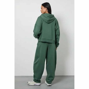 <b>Women</b> 2 Piece Tracksuit <b>Set</b> Zip Hoodie Jacket & Wide Leg Sweatpants Premium Custom Lounge Wear Wholesale - Product Image 2