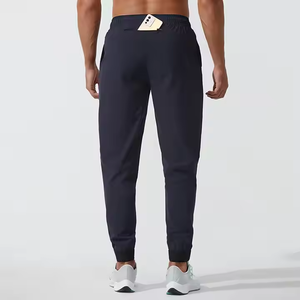 Breathable Lightweight Straight High <b>Elastic</b> Workout Jogger Pants Unisex Plain Color Sweatpants Casual Sports <b>Trousers</b> for <b>Men</b> - Product Image 4