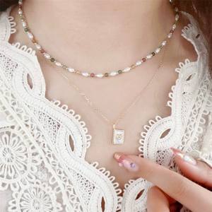 Collar de Perlas de Agua Dulce de Alta Gama, Nuevo, con Gradiente de Tamaño, Semiterminado, Blanco Frío, Cadena de Torre, Collar de Clavícula, Collares en Capas a la Moda - Product Image 1