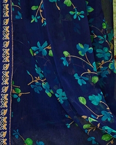 K V International – Nouveauté : Tissu Georgette Imprimé Traditionnel pour Enfants, Réversible, Séchage Rapide, Infroissable, Idéal pour Mariages, Fêtes et Usage Quotidien – Collection Automne - Product Image 6