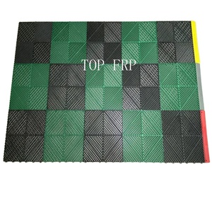 Dalles de sol en plastique emboîtables pour garage, grille de protection pour lavage de voitures - Product Image 1
