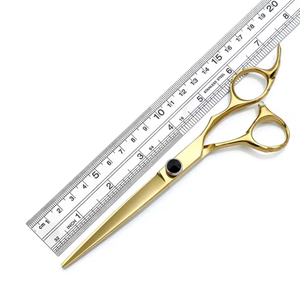 Tijeras de Peluquería Doradas de Acero Inoxidable de 6 Pulgadas con Mango de Cerámica para Barberos y Salones de Belleza ANAAIF - Product Image 3