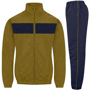 Conjunto Deportivo de Invierno al por Mayor, Chaqueta y Pantalón de Forro Polar con Cremallera Completa, Ropa Deportiva de Poliéster de Dos Piezas, Ropa Personalizada para Equipos, Gimnasio, Running y Uso Casual - Product Image 3