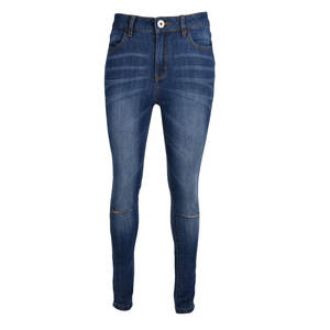 กางเกงยีนส์แฟชั่นเอวสูงสุดฮิตสำหรับสั่งซื้อจำนวนมาก กางเกงเดนิมยืดคุณภาพสูงสำหรับผู้หญิง – รับทำโลโก้และแบรนด์ส่วนตัว - Product Image 5