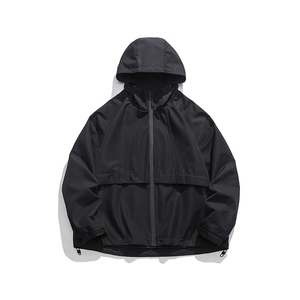 Unisex High Quality Polyester/Cotton Waterproof Breathable Black <b>Long</b> Sleeve Casual Winter Quilted <b>Jacket</b> Outdoor Plus Front - Product Image 4