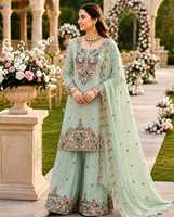 Ensemble Salwar Kameez en coton rose clair brodé à séchage rapide pour femmes, tenue traditionnelle indienne pakistanaise avec dupatta pour mariage et fête
