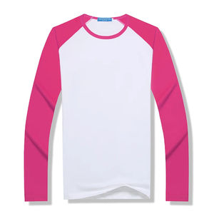 Long Sleeved Elastic <b>T</b> <b>Shirt</b> Printed Logo Custom Design Picture <b>Raglan</b> Sleeves Men's Women's Children Family Gatherings Gym Top - Product Image 3