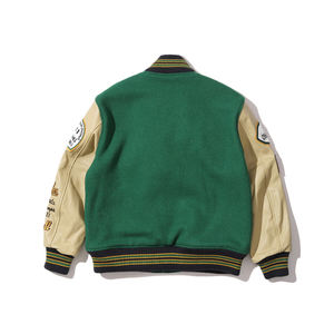 Chaqueta Bomber Varsity Vintage Personalizada OEM para Hombre y Mujer, con Parches de Lana, Bordado Chenille, Cuello Alto, Impermeable y Reversible - Product Image 2