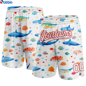 Pantalones Cortos de Playa para Hombre, Transpirables, con Estampado de Serigrafía, de Poliéster, Estilo Urbano, de Tela de Lona, de Secado Rápido, con Cordón en la Cintura - Product Image 1