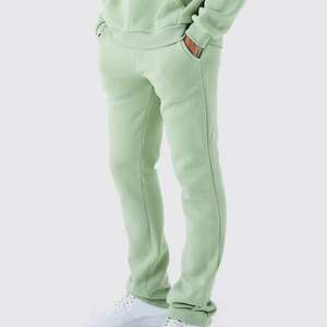 Ensemble de survêtement pour homme imprimé en relief, comprenant un sweat à capuche évasé et un pantalon de survêtement à effet empilé - Product Image 5