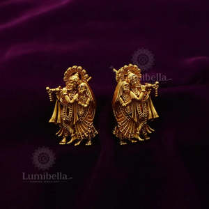 Krishna Stud Fashion Jewellery-Trendy Titanium Pearl & Diamond Geometric Earrings for Party Wedding Gift - Product Image 1