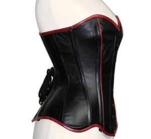 Corset en cuir de luxe sur mesure pour femme, véritable gaine amincissante à lacets, service d'échantillons disponible dans le monde entier, OEM - Product Image 2