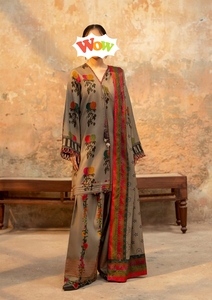 Nouvel ensemble Salwar Kameez 3 pièces non cousu pour femmes adultes, en tissu lawn d'été, coloré, élégant, de haute qualité, style pakistanais - Product Image 2