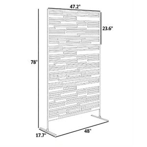 Schermo Decorativo Nero per Esterni, Divisorio per Privacy, Schermo per Porte e Finestre - Product Image 6