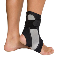 Attelle de cheville sportive unisexe réglable pour jeunes, en Spandex/Nylon, avec soutien de compression, maille respirante et fermeture à boucle, protection optimale