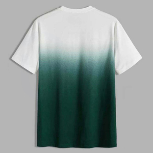 เสื้อยืดคอกลมแขนสั้นผู้ชาย ผ้าฝ้ายไล่สี ทรงปกติ สวมใส่สบาย ผ้าถัก มีกระเป๋า - Product Image 2