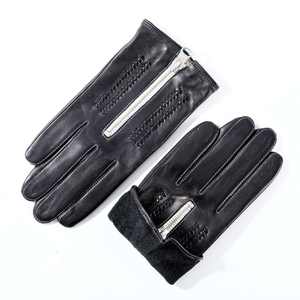 Mitaines thermiques en cuir pour hommes et femmes, avec fermeture éclair, coupe-vent, imperméables, antidérapantes, pour le ski, la neige, le snowboard, mitaines d'hiver - Product Image 2