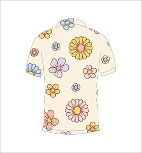 Camisa Polo con Estampado Floral de Dibujos Animados para Hombre, Camisa de Golf Informal de Verano de Manga Corta, Transpirable y a la Moda - Product Image 2