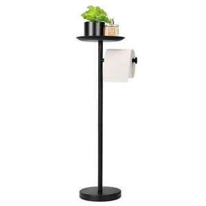 Iron Toilet Paper Holder Stand With Vertical Storage For Bathroom Tissue <b>Rolls</b> Modern Organizer Design - Product Image 1