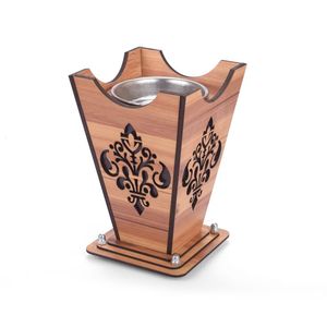 Quemador de Bakhoor de Madera Artesanal, Ecológico y Duradero, con Recipiente de Acero Inoxidable, Mabkhara Árabe Decorativa para Uso en Todas las Estaciones - Product Image 3