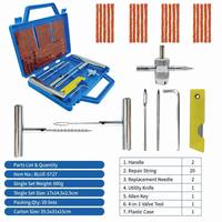 Kit de réparation de pneus Meilunmei 57 pièces, outil de réparation de pneus crevés robuste pour voiture, camion, moto, réparation d'urgence des pneus