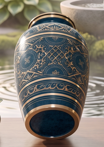 Urna para Adultos de Último Diseño, Recién Llegada, de Exportador Indio, Urnas de Cremación de Metal de Primera Calidad, Urnas Conmemorativas Elegantes para Cenizas - Product Image 2