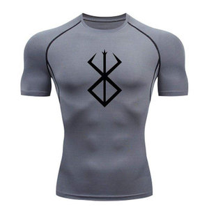 Wholesale Men's Quick Dry Fitness <b>Compression</b> <b>Shirt</b> Polyester Tights Bodybuilding Breathable Muscle <b>Compression</b> <b>Shirt</b> for Men - Product Image 3