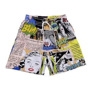 Custom Sublimation Printed <b>Men's</b> Shorts Quick Dry Swim <b>Trunks</b> Casual Drawstring Waist Low Prices <b>Men's</b> Sublimation Mesh Shorts - Product Image 3