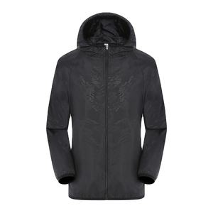 Cortavientos de lona impermeable para hombre y mujer, chaqueta de lluvia para acampar con capucha de piel de secado rápido para protección solar para pesca y caza - Product Image 5