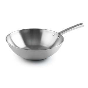 Wok Foodie in acciaio inossidabile da 14 pollici, wok profondo per cucinare in modo stir-fry - Product Image 1