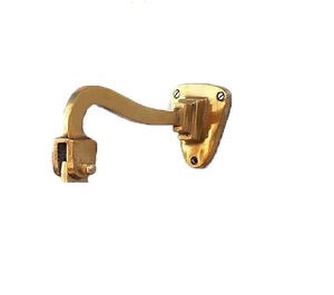 Soporte de riel metálico de pared con acabado de latón y polea para barra de cortina, riel de exhibición, campana de barco, timbre de puerta - Product Image 3