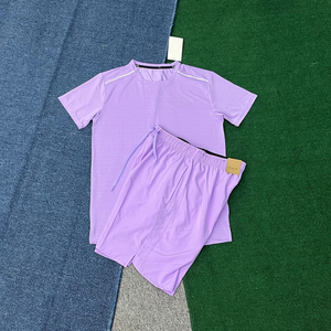 Summer Sports Men's Quick-Dry <b>T</b>-Shirt Sets and Short Sleeve, <b>Track</b> Training, Running, Fitness, Basketball, Marathon - Product Image 2