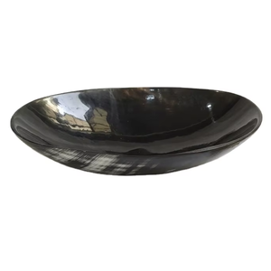 Tazón para Ensalada de Cuerno Natural Pulido Hecho a Mano - Tazón de Servir Elegante, Lujoso, Ecológico, Ligero y Moderno para Productos Premium - Product Image 1