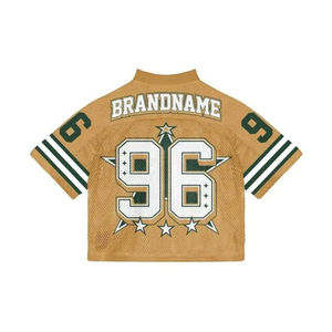 Camiseta Deportiva de Malla con Corte Holgado y Logotipo Personalizado para Hombre, Fabricante de Camisetas Deportivas, Camiseta de Fútbol de Malla con Corte Holgado y Personalizada - Product Image 2