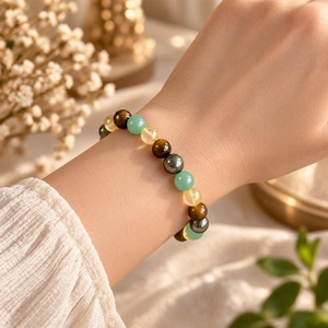 Bracelet en Pyrite Naturelle, Œil de Tigre, Aventurine Verte et Citrine – Bijoux en Cristal de Guérison pour la Richesse et l'Abondance – Vente en Gros - Product Image 4